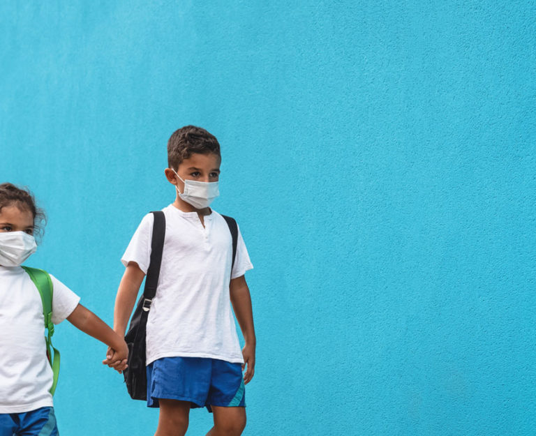 Dermatitis atópica y mascarillas en los niños