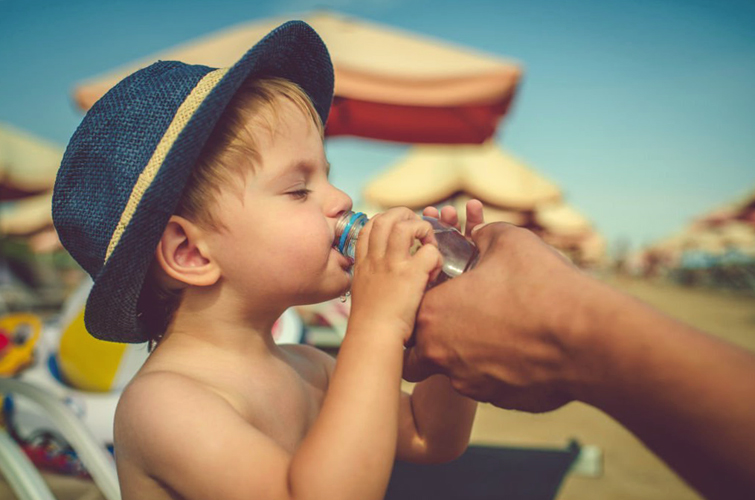 golpes de calor en niños y bebés